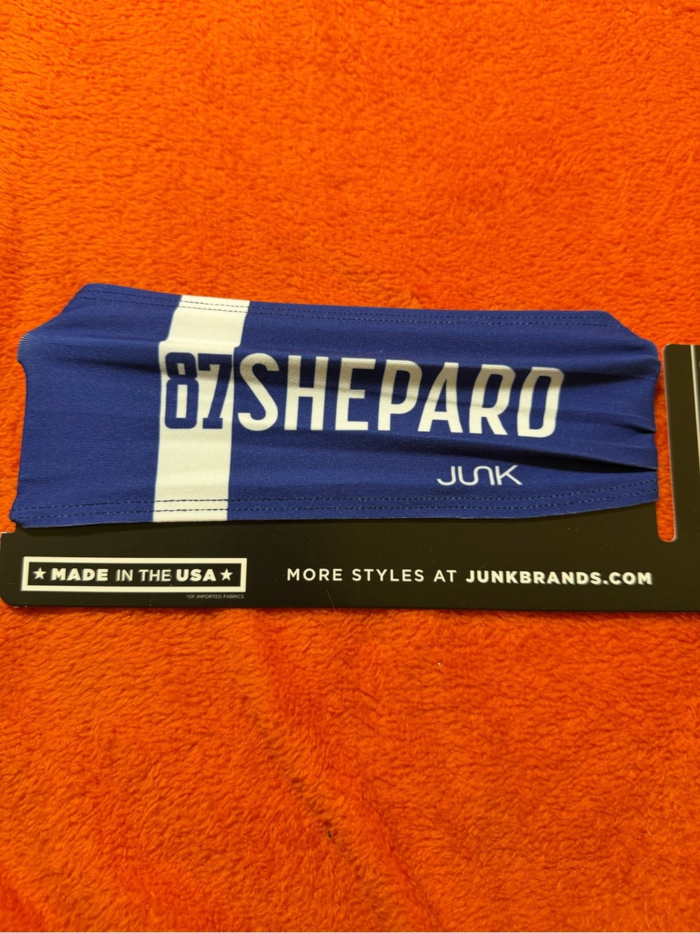 JUNK Brands Sterling Shepard #87 Big Bang Lite Headband NY Giants NWT USA